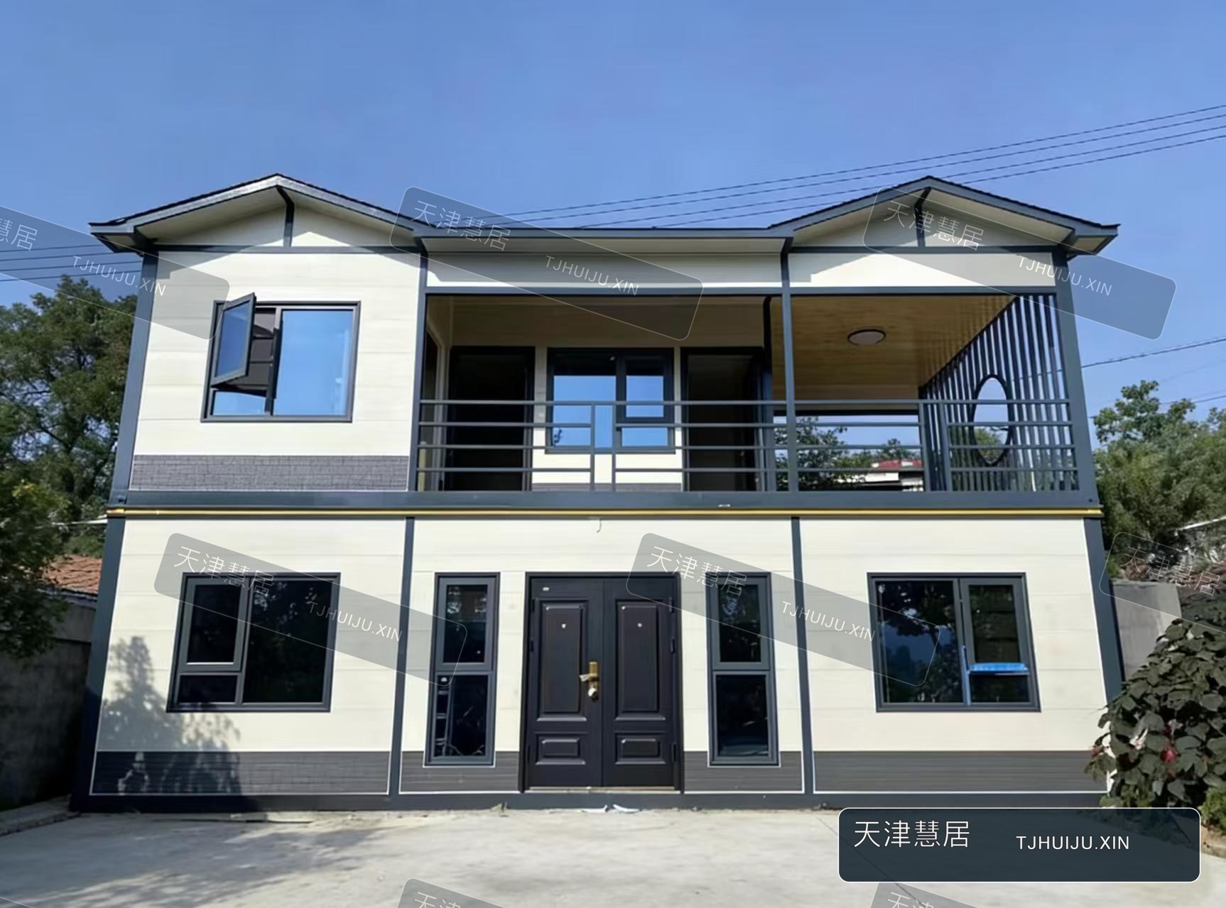 慧居移动房屋 浅色系二层